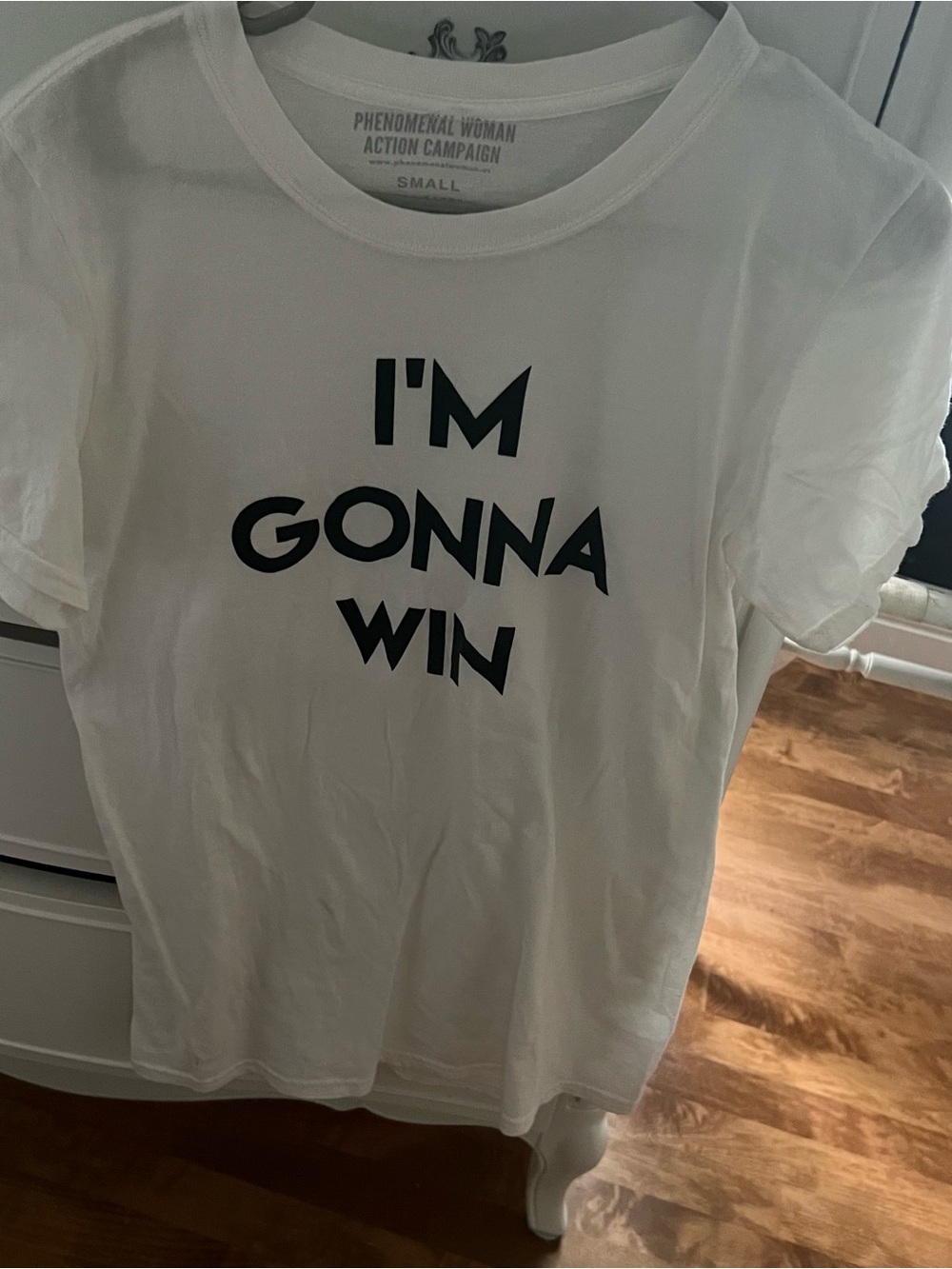 Phenomenal Woman 'I'm Gonna Win' White Graphic Tee